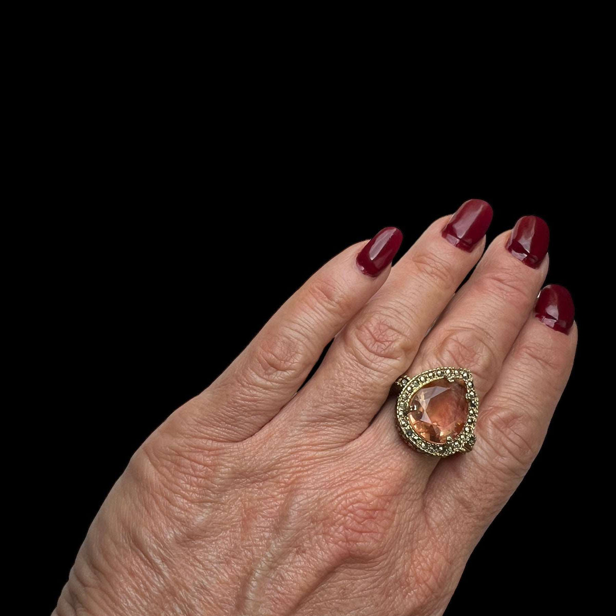 Anillo Jan II Gold Peach - Baño de Oro Regina Castillo