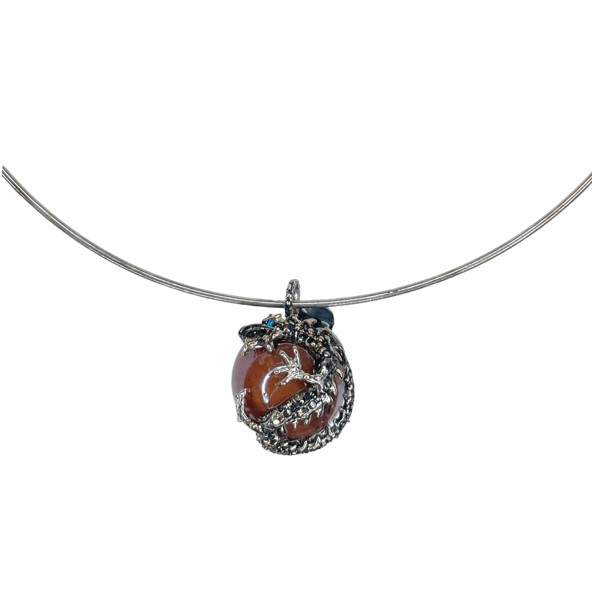 COLLAR RIGIDO PAV DRAGÓN Collares de Joyería Regina Castillo