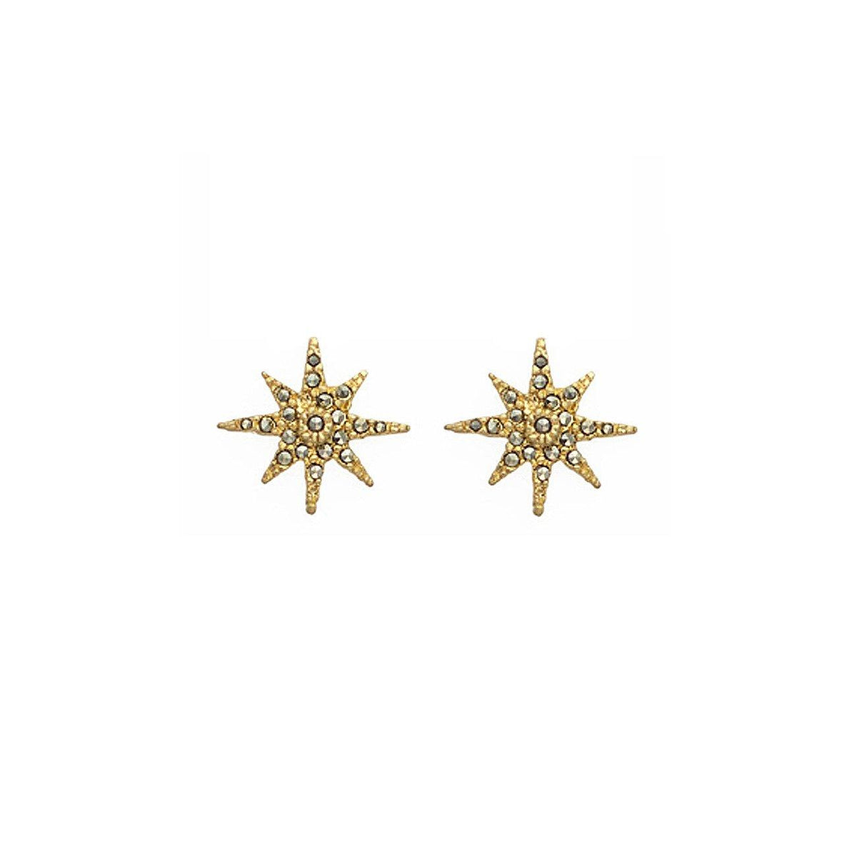 Aretes estrella polaris gold Arete Base de Joyería Regina Castillo
