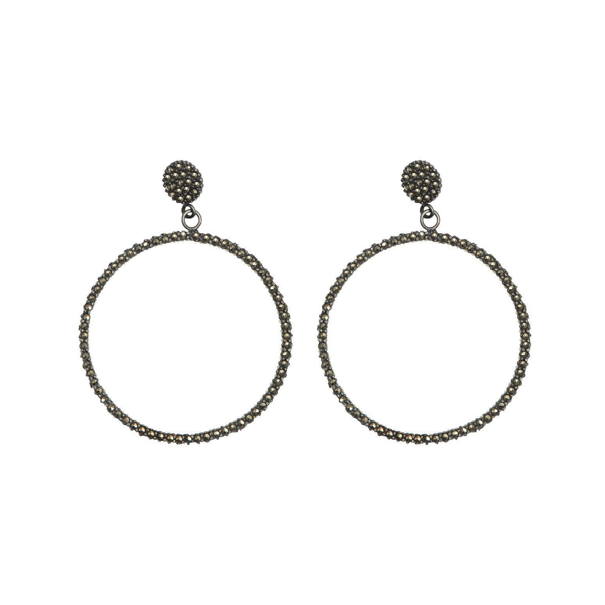 Arracada Drum de Plata Aretes de Joyería Regina Castillo