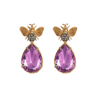 Arete Bee Mix+ Drop Clasico Gold