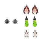 COMBO Arete Catarina Con Drop clásico, mini Ópalo y Drop Briolette (LIMITED) Arete + Drop de Joyería Regina Castillo
