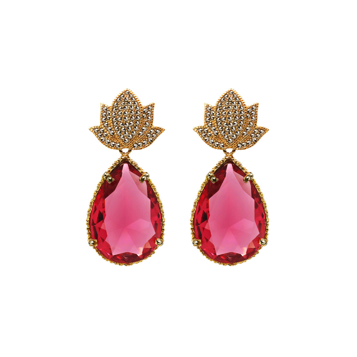 COMBO Arete Maguey Con Drop Rosa Turquesa Humo(LIMITED) Arete + Drop de Joyería Regina Castillo
