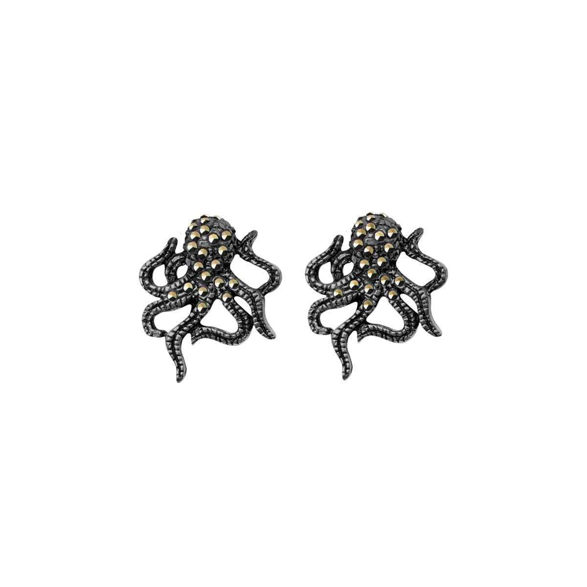 Arete Pulpo Kraken personalizable Arete Base de Joyería Regina Castillo