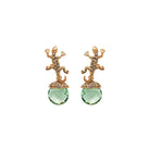 COMBO Arete Salamandre Con Drop Duomo Gold, Fut Gold y Quartz (LIMITED) Arete + Drop de Joyería Regina Castillo
