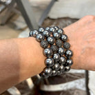 Pulsera Perlas Grises C Pulseras de Joyería Regina Castillo