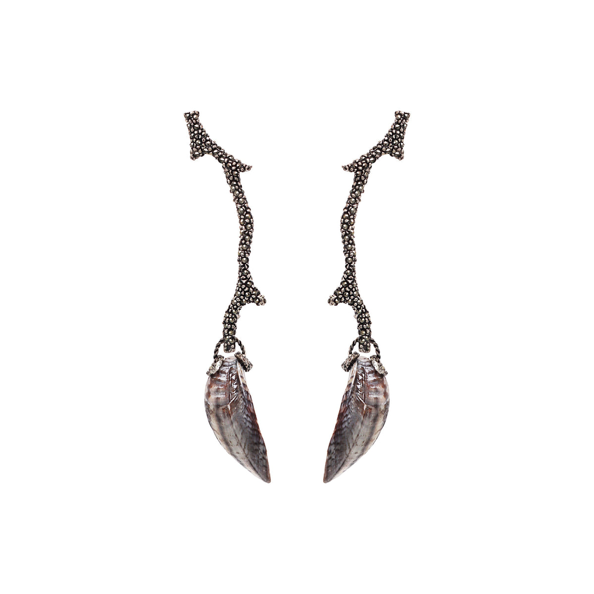 Aretes Cory Drop Concha Cellana Clasic Arete + Drop de Joyería Regina Castillo