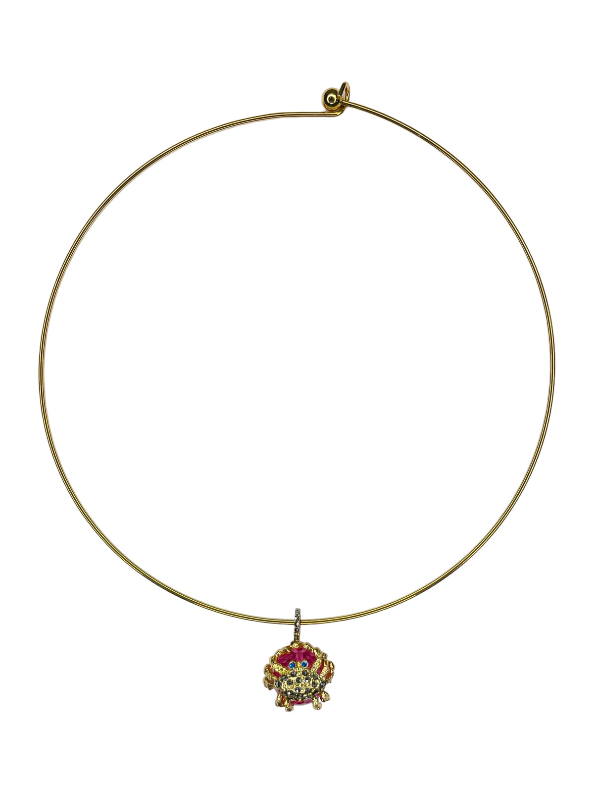 COLLAR RIGIDO CANGREJO GOLD  de Joyería Regina Castillo