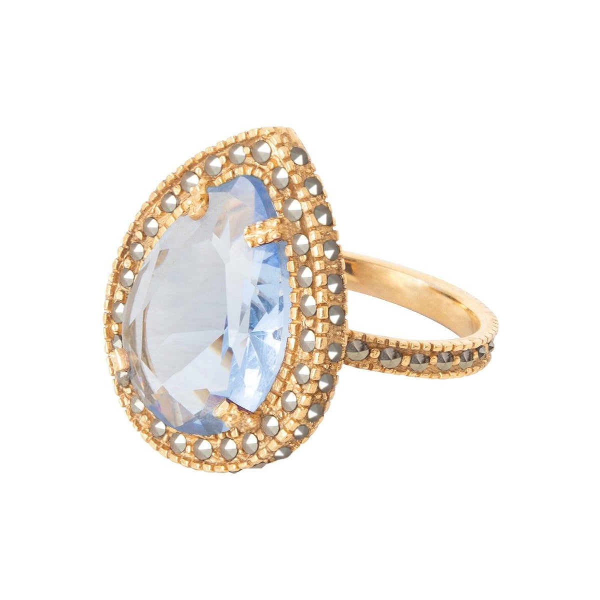Anillo Jan II de Plata (Azul Bebé) Anillos de Joyería Regina Castillo