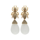 Arete Araña Atta + Drop Hatty Gold Intercambiable Arete + Drop de Joyería Regina Castillo