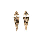 Arete Micerino no desmontable Aretes con Drop (No desmontable) de Joyería Regina Castillo