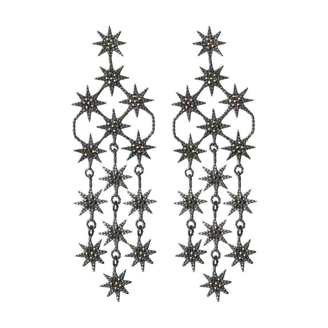 Arete bellatrix de plata (No Desmontable) Aretes de Joyería Regina Castillo