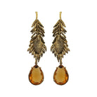 Arete bugs hoja ulva Aretes con Drop (No desmontable) de Joyería Regina Castillo