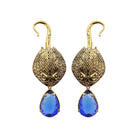 Arete bugs mantarraya Aretes con Drop (No desmontable) de Joyería Regina Castillo