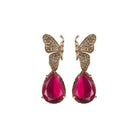 Arete bugs mariposa betamina Aretes con Drop (No desmontable) de Joyería Regina Castillo