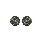 Arete flor Cosmos dorada personalizable Aretes de Joyería Regina Castillo