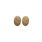 Arete oval amartillado Aretes de Joyería Regina Castillo