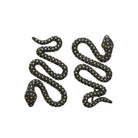 Arete víbora espiral XL Aretes de Joyería Regina Castillo