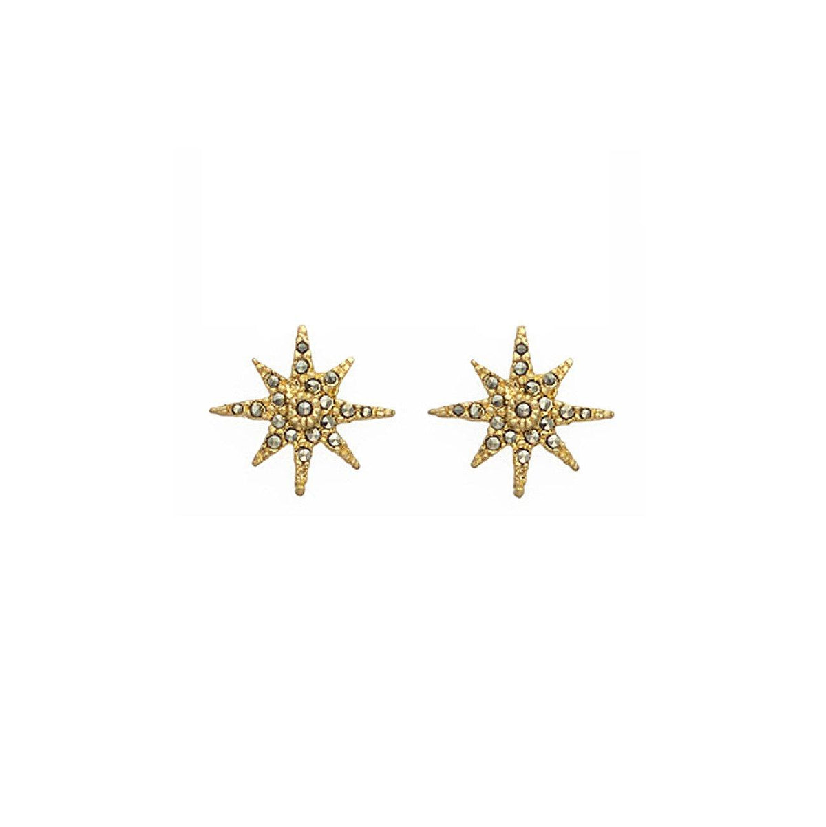 Aretes estrella polaris gold Arete Base de Joyería Regina Castillo