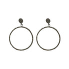 Arracada Drum de Plata Aretes de Joyería Regina Castillo