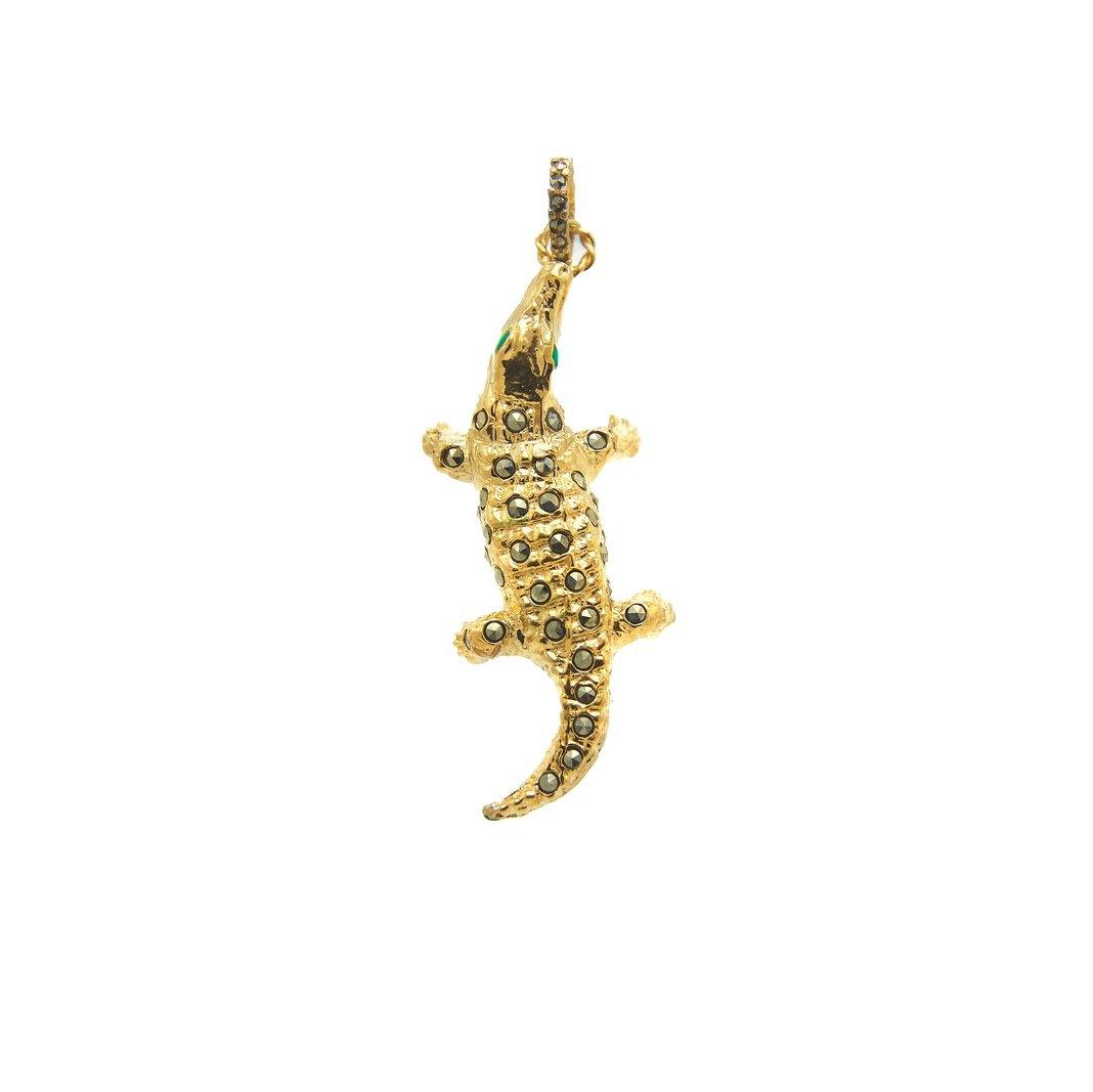 Dije cocodrilo I gold Dijes y Broches de Joyería Regina Castillo