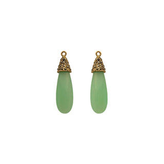 Drop calabazo jade verde claro Drops de Joyería Regina Castillo