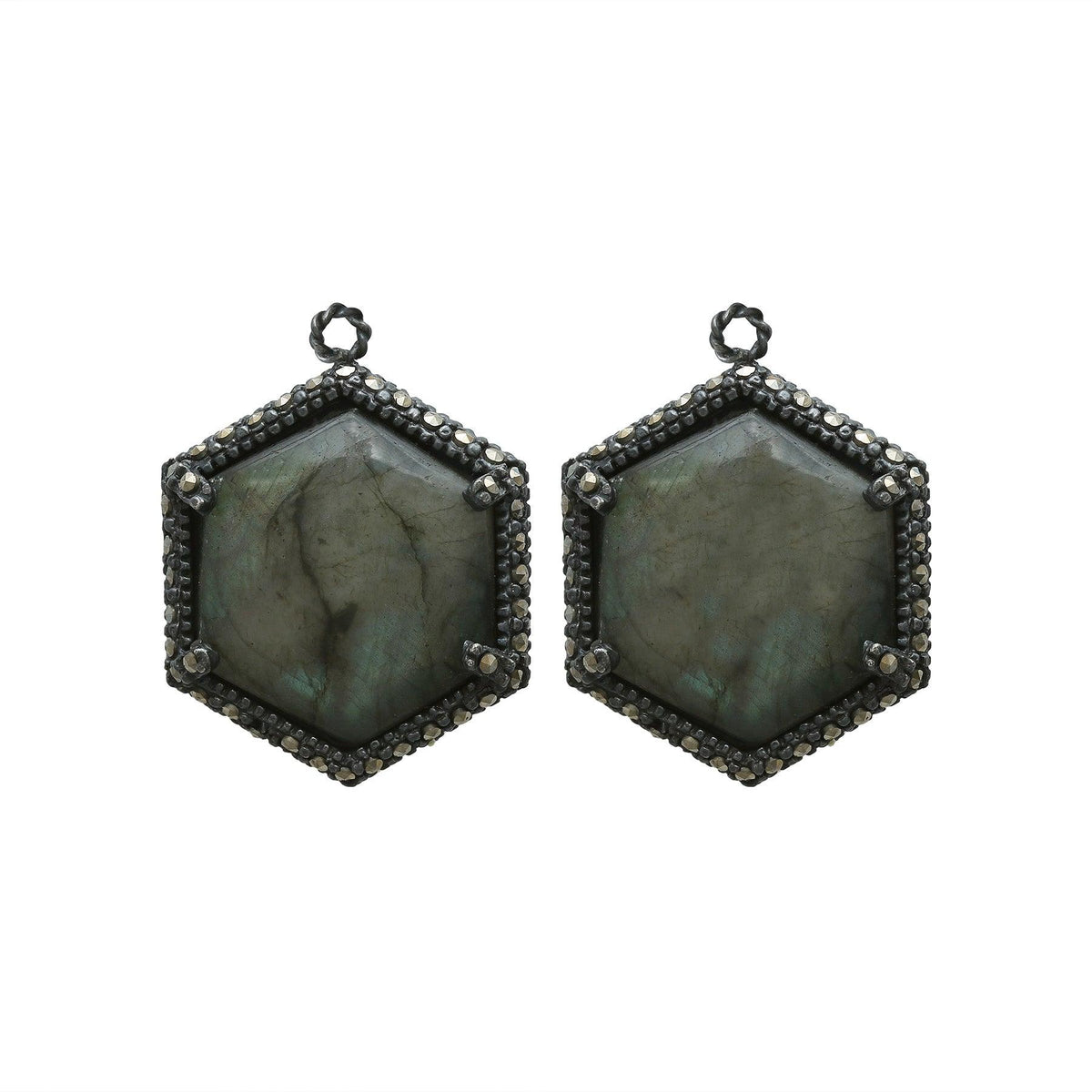 Drop colmena labradorita Drops de Joyería Regina Castillo